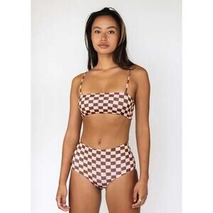 MAI Underwear Latte Check Mod Bottoms Size XL